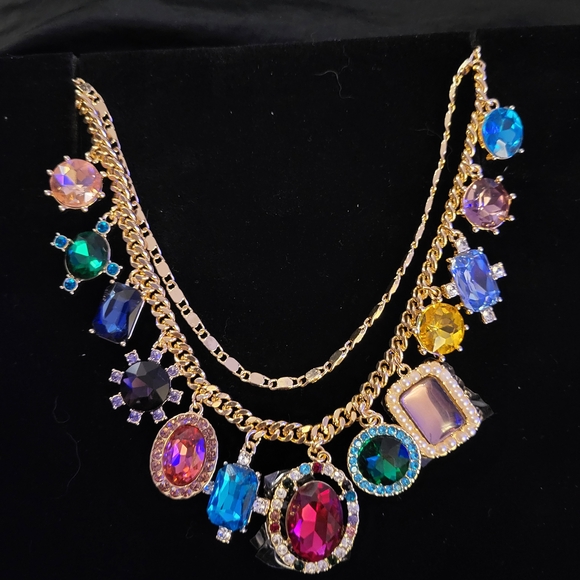House of Harlow 1960 Jewelry - NWT House of Harlow 1960 - Adjustable Gold Necklace Chains w/Glass Rhinestones